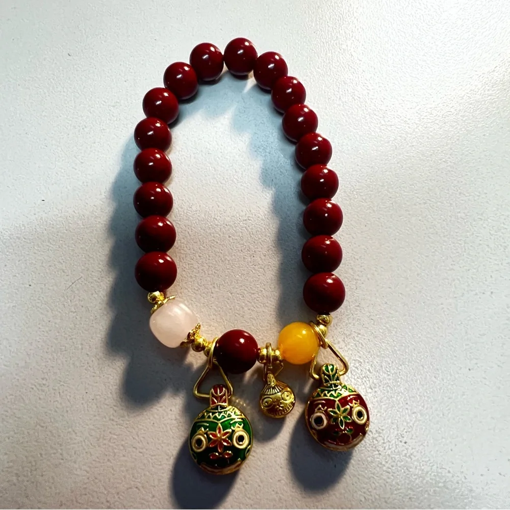 Gold Swallowing Beast Family Bracelet